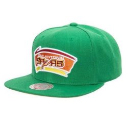 Czapka typu snapback San Antonio Spurs NBA Like Mike Hwc. Zielone czapki męskie Mitchell & Ness, bez wzorów. Za 186.00 zł.
