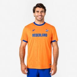 Koszulka piłkarska Holandia dla kibiców. Brązowe bluzki damskie KIPSTA, xl, z materiału, bez ramiączek, do piłki nożnej. Za 44.99 zł.