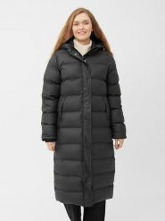 Derbe Płaszcz zimowy w kolorze czarnym rozmiar: 46. Czarne płaszcze damskie Derbe, na zimę, bez wzorów, z puchu. Za 490.95 zł.