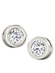 Vittoria Jewels Złote kolczyki-wkrętki z diamentami rozmiar: onesize. Szare kolczyki damskie Vittoria Jewels, z diamentem, złote. Za 1,174.86 zł.