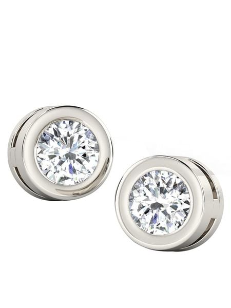 Vittoria Jewels Złote kolczyki-wkrętki z diamentami rozmiar: onesize. Szare kolczyki damskie Vittoria Jewels, z diamentem, złote. Za 1,174.86 zł.