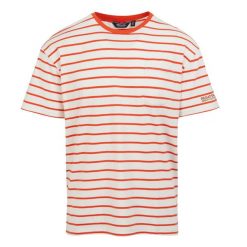 T-shirt Męski Paski Shorebay II. Białe t-shirty męskie Regatta, m, bez wzorów, bez kołnierzyka. Za 45.99 zł.