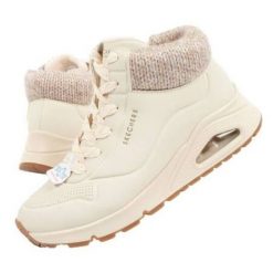 Buty Skechers Uno Darling Daze 310566L/NAT różowe. Czerwone buty sportowe na co dzień damskie bez wzorów, z polaru. Za 553.48 zł.
