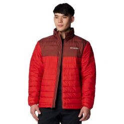 Kurtka sportowa męska Powder Lite II Jacket. Czerwone kurtki treningowe męskie Columbia, m, bez wzorów, z materiału, trekkingowe. Za 349.99 zł.