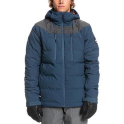 Kurtka narciarska męska Quiksilver The Edge Technical. Niebieskie kurtki męskie Quiksilver, m, bez wzorów, z poliesteru, bez kaptura, narciarskie. Za 732.00 zł.