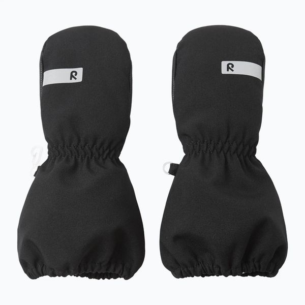 Rękawiczki zimowe dziecięce Reima Moffen. Czarne rękawiczki dziecięce Reima, z materiału, bez ramiączek. Za 149.99 zł.
