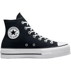 Trampki Converse Chuck Taylor All Star Lift Hi, Dla obu płci. Czarne trampki i tenisówki damskie Converse, bez wzorów, z tkaniny. Za 590.00 zł.