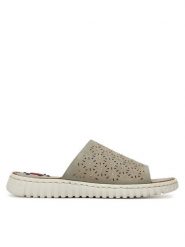 Go Soft Klapki LA3J9143-4 Szary. Szare klapki damskie GO SOFT, bez wzorów, z materiału, bez obcasa. Za 119.99 zł.