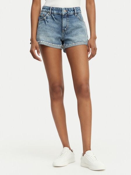 HUGO Szorty jeansowe Galimon 50559052 Niebieski Regular Fit. Niebieskie szorty damskie Hugo, bez wzorów, z bawełny. Za 349.99 zł.