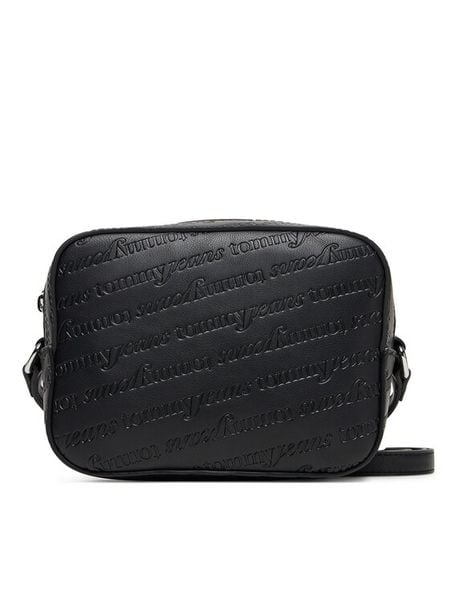 Tommy Jeans Torebka Tjw Must Aop Camera Bag AW0AW17865 Czarny. Czarne listonoszki damskie Tommy Jeans, bez wzorów, z jeansu, bez dodatków. Za 239.99 zł.