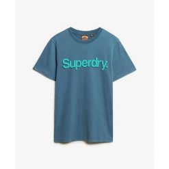 Klasyczny T-shirt Superdry Core Logo Shadow. Brązowe t-shirty męskie Superdry., m, bez wzorów, bez kołnierzyka. Za 150.70 zł.