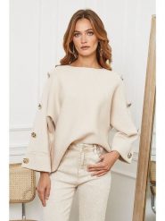 Joséfine Sweter "Marole" w kolorze beżowym rozmiar: S. Brązowe swetry klasyczne damskie Joséfine, s, bez kołnierzyka. Za 204.96 zł.