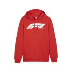 Męska bluza z kapturem w wyścigowym stylu F1 ESS PUMA Pop Red. Czerwone bluzy z kapturem męskie Puma, l, z dzianiny. Za 299.00 zł.