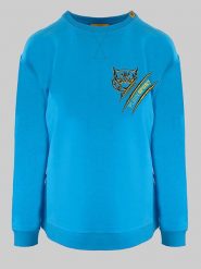Plein Sport Bluza w kolorze błękitnym rozmiar: S. Niebieskie bluzy bez kaptura damskie Plein Sport, s, z bawełny. Za 153.71 zł.