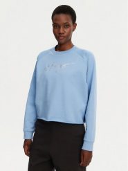 HUGO Bluza Darace 50534271 Błękitny Relaxed Fit. Niebieskie bluzy bez kaptura damskie Hugo, m, z bawełny. Za 299.99 zł.