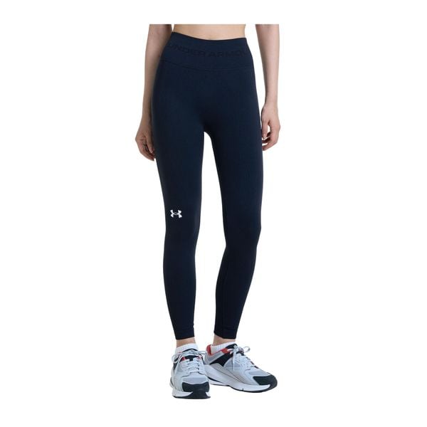 Damskie legginsy bezszwowe Under Armour Train. Czarne legginsy sportowe damskie Under Armour, s, bez wzorów, z dzianiny, z podwyższonym stanem, na fitness i siłownię. Za 310.90 zł.
