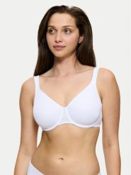 Triumph Biustonosz z fiszbiną Comfort Minimizer 10166827 Biały. Białe biustonosze Triumph, bez wzorów, z syntetyku. Za 108.00 zł.