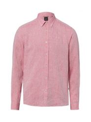 BOSS koszula lniana Mężczyźni Regular Fit len (100%) czerwony, XXL. Czerwone koszule męskie Boss, m, bez wzorów, ze lnu, bez kołnierzyka, bez ramiączek. Za 479.95 zł.