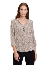 CARTOON Bluzka w kolorze beżowym rozmiar: 40. Brązowe bluzki damskie Cartoon, bez wzorów, z wiskozy, bez kołnierzyka, bez ramiączek. Za 92.64 zł.