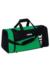 Torba sportowa Erima Six Wings. Czarne torby męskie na ramię Erima, bez wzorów, z poliesteru, na ramię. Za 119.99 zł.