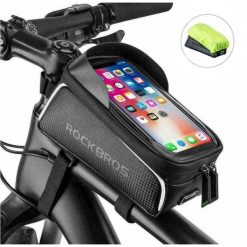 Torba na ramę rowerową do telefonu ROCKBROS 017-1BK. Czarne torebki klasyczne damskie ROCKBROS, bez wzorów, bez dodatków. Za 69.00 zł.