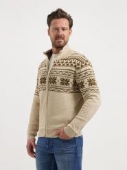 TRAVELIN' Kardigan w kolorze beżowym rozmiar: XL. Brązowe kardigany męskie Travelin', xl, bez wzorów, bez kołnierzyka. Za 295.99 zł.