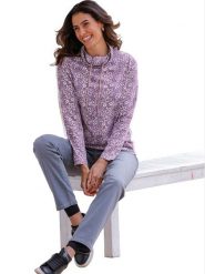 WITT WEIDEN Bluzka w kolorze fioletowym rozmiar: 38. Różowe bluzki damskie WITT WEIDEN, bez wzorów, z bawełny, bez kołnierzyka, bez ramiączek. Za 34.99 zł.