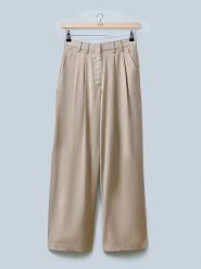 LeGer Spodnie "Elin" w kolorze beżowym rozmiar: 36. Brązowe spodnie materiałowe damskie LeGer, bez wzorów, z materiału. Za 174.84 zł.