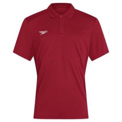 Koszulka T-Shirt damski Speedo Club Dry Polo. Czerwone bluzki sportowe damskie Speedo, m, bez kołnierzyka, bez ramiączek. Za 74.99 zł.