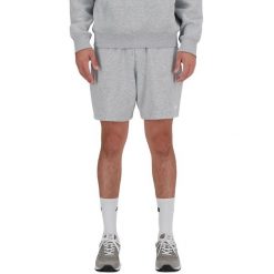 Szorty 7 French Terry Rozmiar XL Szary - MS41520AG. Szare szorty męskie New Balance, bez wzorów, z materiału, sportowe. Za 185.75 zł.