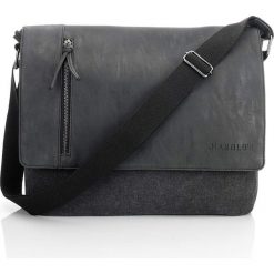 Torba męska listonoszka brązowa SP-06-BR. Brązowe saszetki męskie Jennifer Jones, z materiału. Za 159.99 zł.