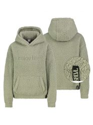 Sublevel Bluza polarowa w kolorze jasnozielonym rozmiar: M. Zielone bluzy z kapturem damskie Sublevel, m, z polaru. Za 154.95 zł.