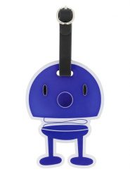 Hoptimist Zawieszka w kolorze niebieskim do walizki - 10 x 8 cm rozmiar: onesize. Niebieskie walizki Hoptimist, bez wzorów, z materiału. Za 21.95 zł.