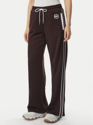 MICHAEL Michael Kors Spodnie dresowe MR630Y0K8N Brązowy ciemny Regular Fit. Brązowe spodnie dresowe damskie MICHAEL Michael Kors, s, bez wzorów, z dresówki. Za 789.99 zł.