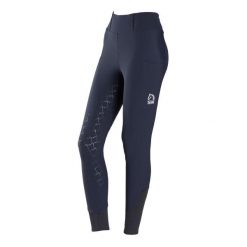 Damskie legginsy jeździeckie z pełną przyczepnością Tattini Agatea. Niebieskie legginsy damskie TATTINI, bez wzorów, z polaru. Za 501.95 zł.