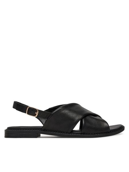 Lasocki Sandały CEO-EST-AFIONA-11 Czarny. Czarne sandały damskie Lasocki, bez wzorów, ze skóry, bez obcasa, na płaskiej podeszwie. Za 149.99 zł.