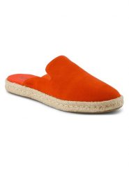 TOMS Skórzane klapki w kolorze czerwonym rozmiar: 38,5. Czerwone klapki damskie Toms, bez wzorów, bez obcasa. Za 154.95 zł.