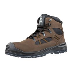 Buty Albatros Timber Mid M MLI-S36B9 ciemno brązowy brązowe. Brązowe buty trekkingowe męskie z materiału, bez zapięcia. Za 753.17 zł.