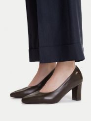 MEXX Czółenka EO-WS3990-01 Brązowy ciemny. Brązowe czółenka damskie Mexx, bez wzorów, bez obcasa. Za 299.99 zł.