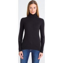 CZARNY SWETER LIU JO. Czarne golfy damskie Liu Jo, l, z aplikacjami, bez ramiączek. Za 344.50 zł.