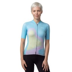 Damska koszulka rowerowa z krótkim rękawem Kolarstwo Siroko M2-W NRC Blue. Niebieskie topy sportowe damskie SIROKO, na lato, m, bez wzorów, z elastanu, bez ramiączek. Za 255.00 zł.