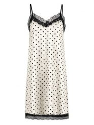 Sublevel Sukienka w kolorze kremowo-czarnym rozmiar: M/L. Brązowe sukienki damskie Sublevel, l, bez wzorów, z koronki, bez kołnierzyka, bez ramiączek, midi. Za 104.99 zł.