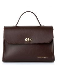 Vince Camuto Torebka "Gela" w kolorze brązowym - 25 x 18 x 9 cm rozmiar: onesize. Brązowe torebki klasyczne damskie Vince Camuto, bez wzorów, z materiału, bez dodatków. Za 135.49 zł.