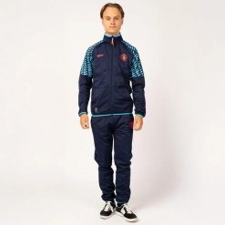 Dres piłkarski dla dorosłych Manchester City 24/25. Niebieskie spodnie dresowe damskie MANCHESTER CITY, m, bez wzorów, z dresówki. W wyprzedaży za 214.99 zł.