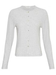 MOSS COPENHAGEN Kardigan w kolorze szarym rozmiar: L/XL. Szare kardigany damskie MOSS COPENHAGEN, l, bez wzorów, ze splotem. Za 114.17 zł.