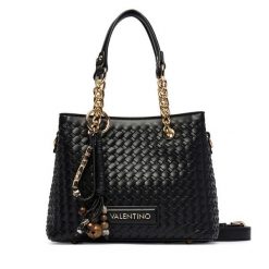 Torebka Valentino. Czarne torebki klasyczne damskie Valentino, bez wzorów, bez dodatków. Za 649.99 zł.