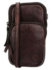 HIDE & STITCHES Skórzana torebka w kolorze ciemnobrązowym na telefon - 10 x 17,5 x 4 cm rozmiar: onesize. Brązowe torebki klasyczne damskie HIDE & STITCHES, bez wzorów, z materiału, bez dodatków. Za 130.99 zł.