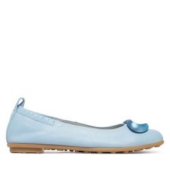 Baleriny Hispanitas. Niebieskie baleriny damskie Hispanitas, bez wzorów, bez obcasa. Za 479.99 zł.