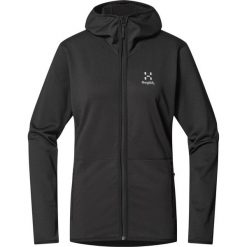 Damska kurtka turystyczna Haglöfs Mulet. Czarne kurtki damskie Haglöfs, bez wzorów, bez kaptura. W wyprzedaży za 503.50 zł.