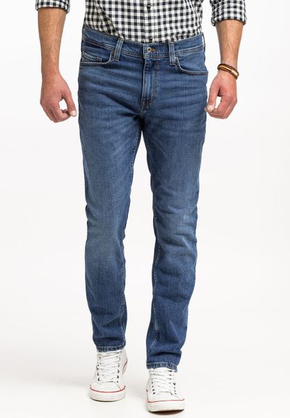 MUSTANG VEGAS SLIM MĘSKIE SPODNIE JEANSOWE JEANSY DŻINSY DENIM BLUE 1015043 5000 702, W33 L36. Niebieskie jeansy męskie Mustang. Za 219.99 zł.